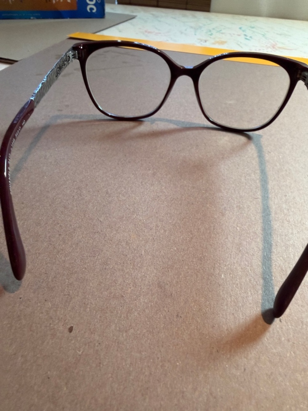 Chanel optical grade Frames/Burgundy color/hematite textured side arms NWT - Picture 8 of 9